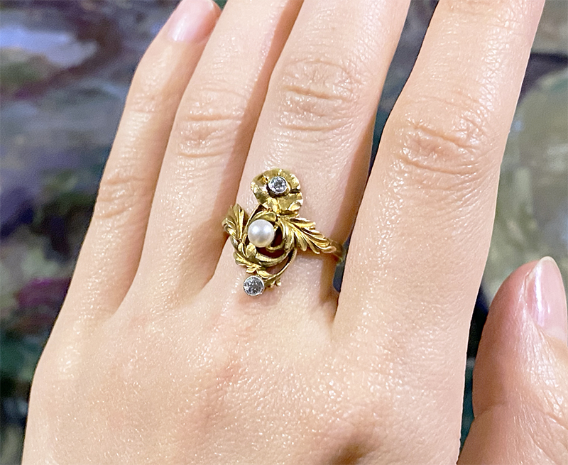Antique Gallery Soleil アンティークジュエリー / 18k 天然真珠